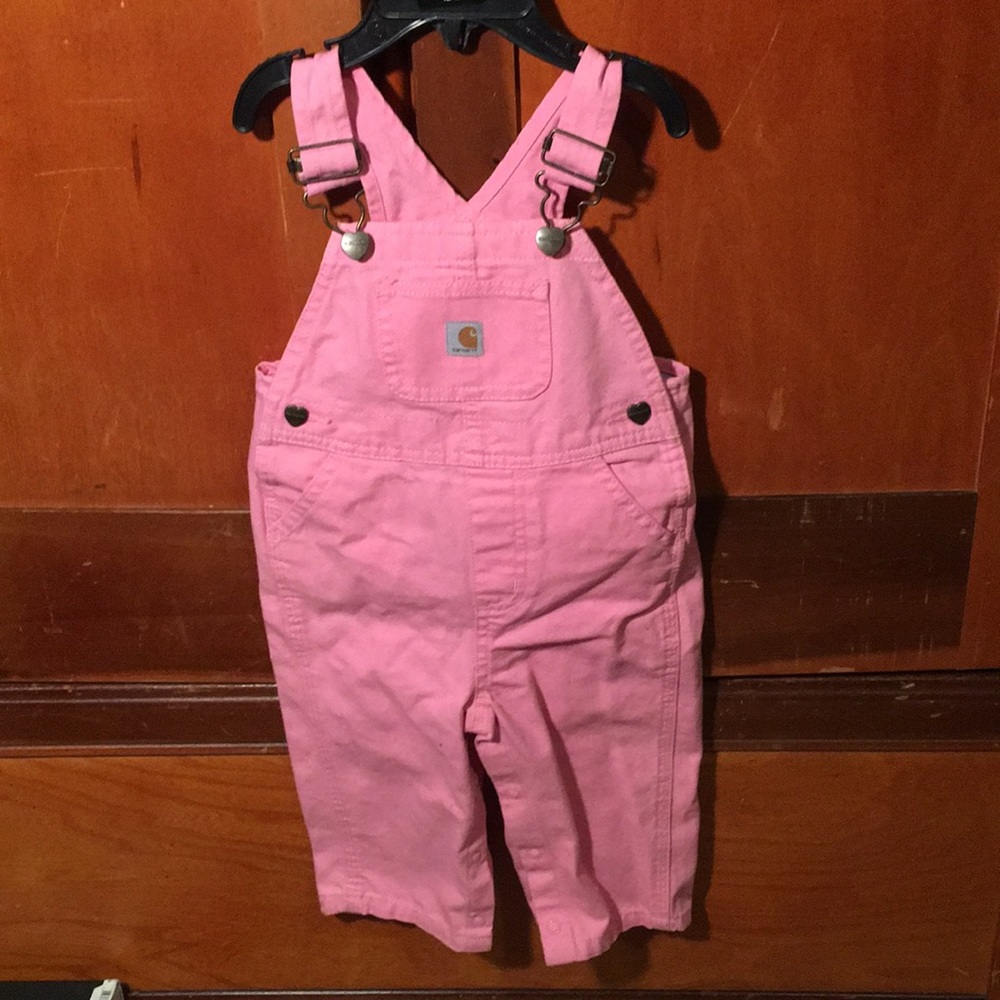 Cathartt bibs for little girl 12 months